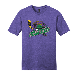 Lizard Kings Heathered Purple Retro Graphic Tee