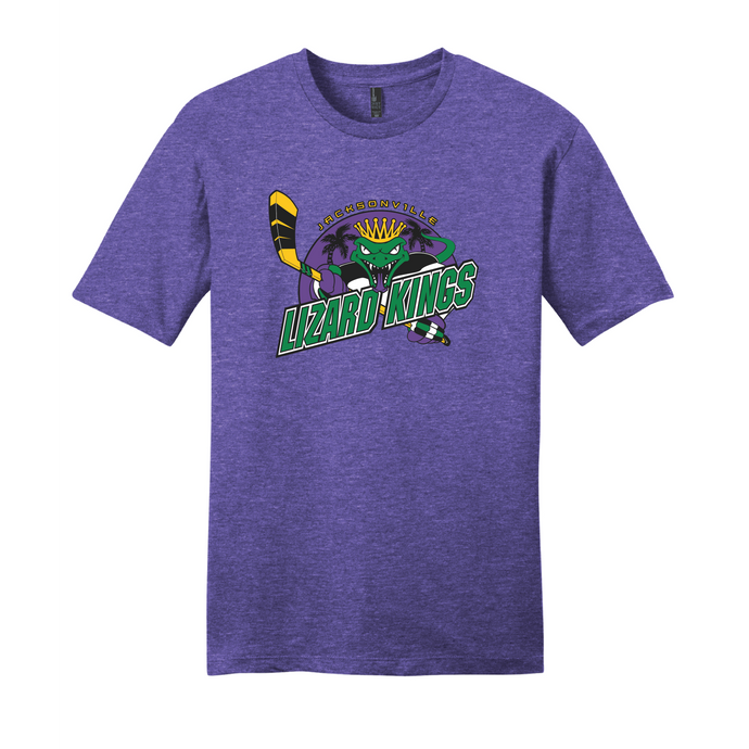 Lizard Kings Heathered Purple Retro Graphic Tee