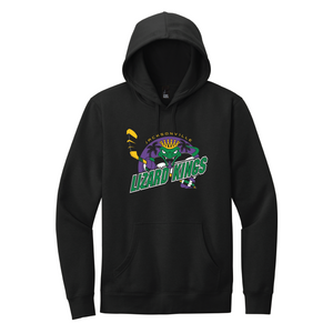 Lizard Kings Black Retro Jersey Graphic Hoodie