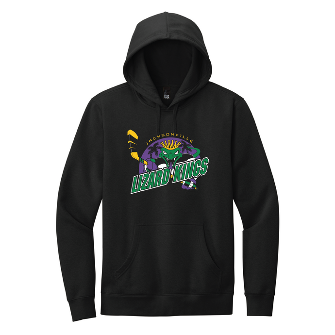 Lizard Kings Black Retro Jersey Graphic Hoodie