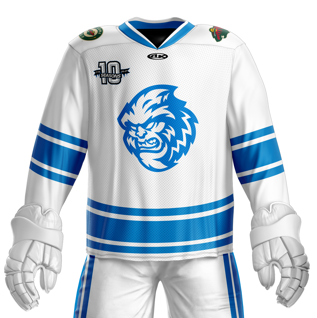 Jacksonville Icemen 26-27 White Third Adult Jersey