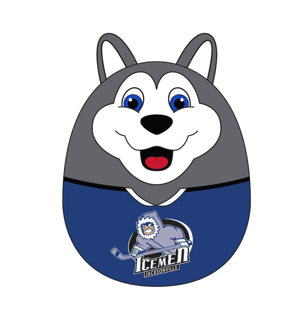 Jacksonville Icemen Fang 12" Squishy Pillow - Blue Jersey