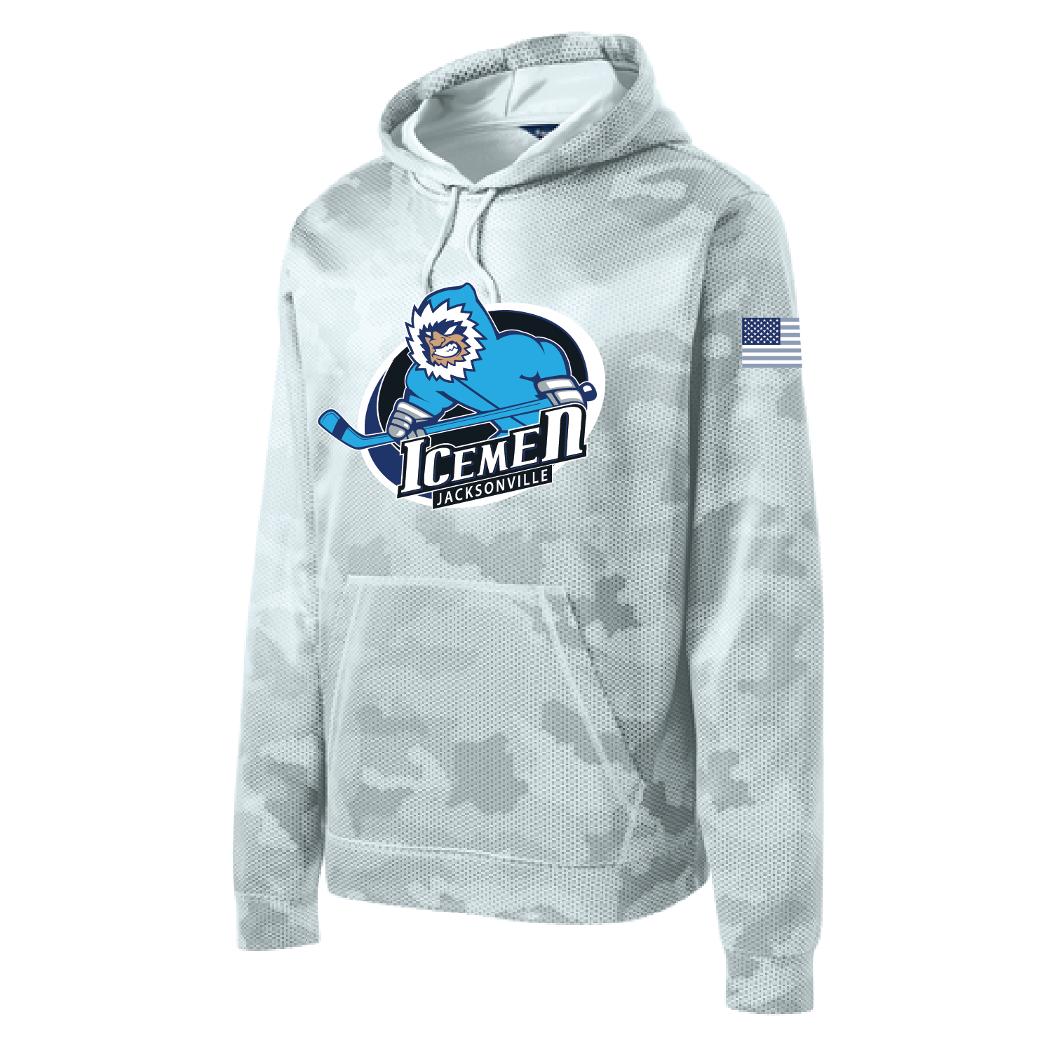 Jacksonville Icemen Military White Camo Hoodie