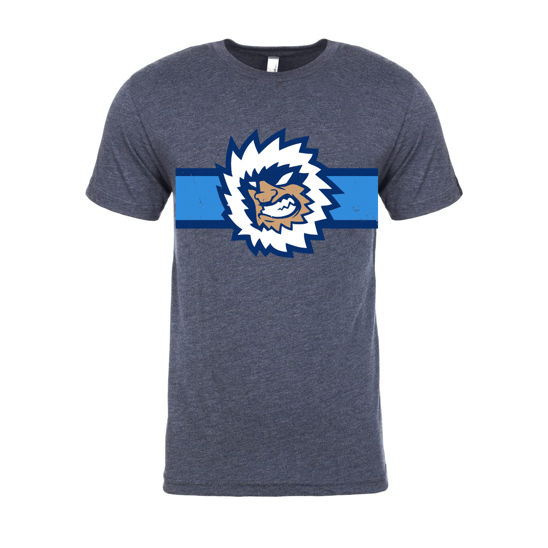 Jacksonville Icemen Navy Distressed 17 Triblend Tee