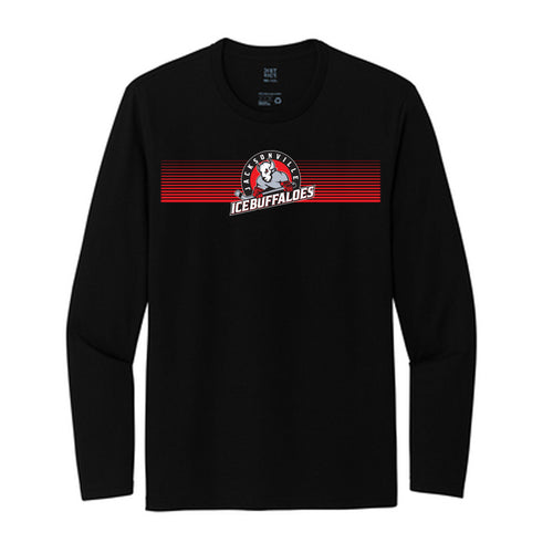Jacksonville Icemen Ice Buffaloes Black Long Sleeve T-Shirt
