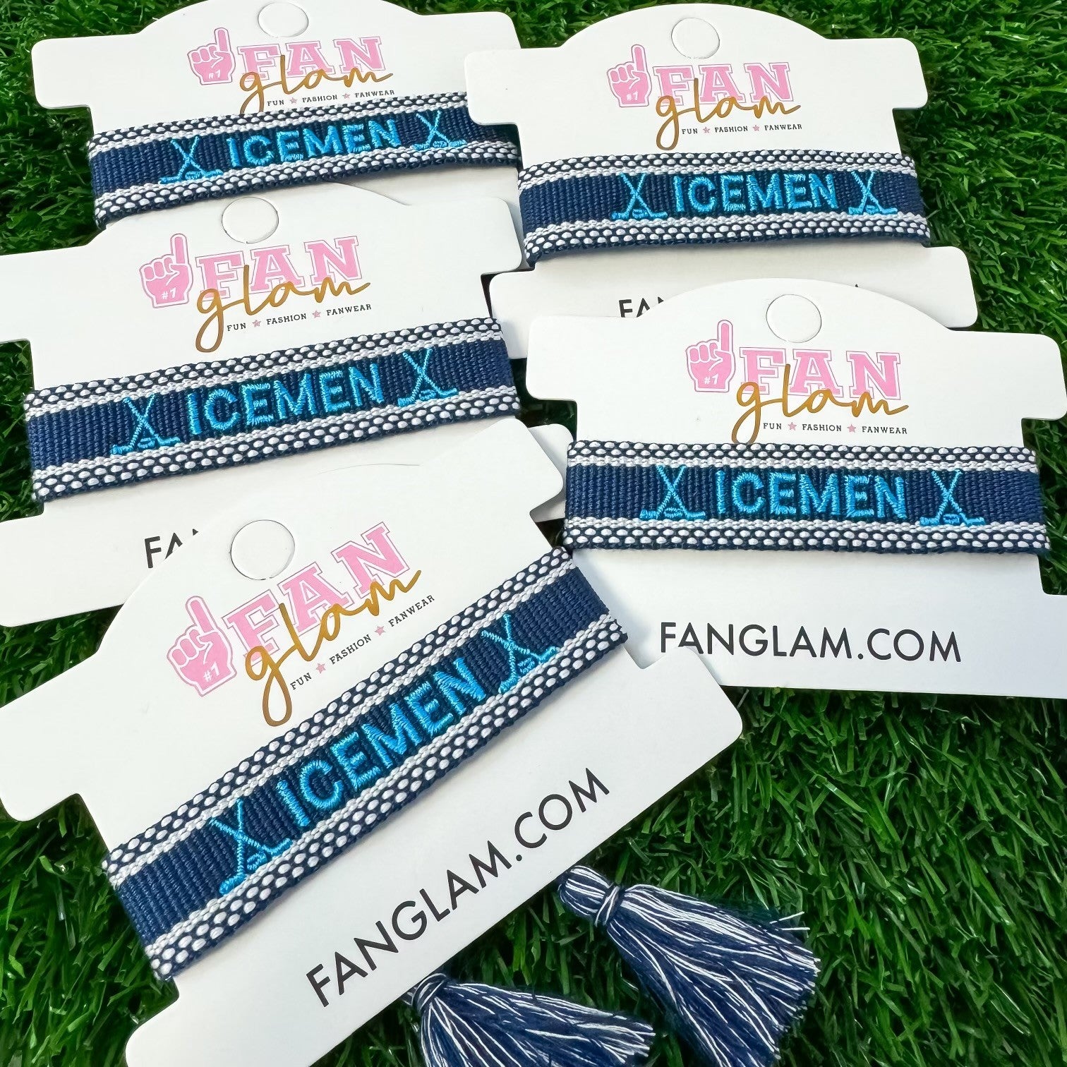 Jacksonville Icemen Adjustable Cotton Tassel Bracelet