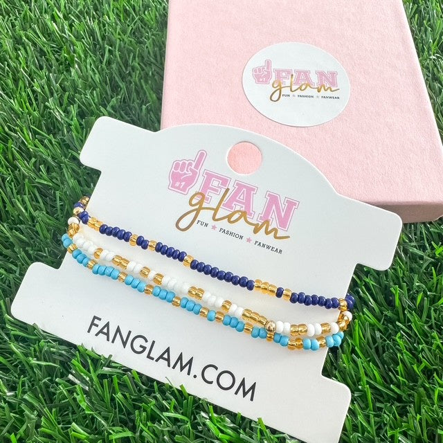 Icemen Set of 3 Confetti Stretchy Stack Bracelets