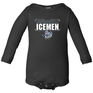 Jacksonville Icemen Black Long Sleeve Onesie